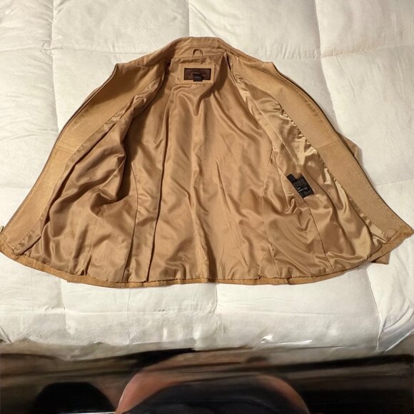 VTG Siena Womens Tan Suede Leather Jacket Full-Zip Collared 1990s Vintage L - Picture 6 of 12